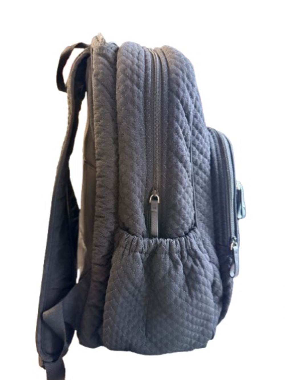 Vera Bradley Black Quilted Backpack Travel School Laptop Bag Read Description - Picture 3 of 11